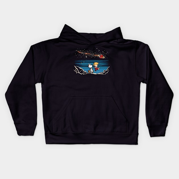 Art  Calvin Lover Gifts Kids Hoodie by Femme Fantastique